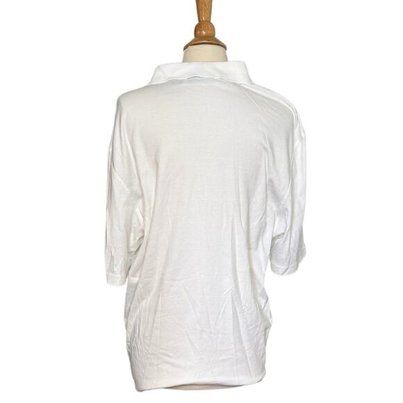 Bobby Jones 100% Peruvian Pima Cotton Golf Shirt Super Soft White XL ST13 - Picture 2 of 10